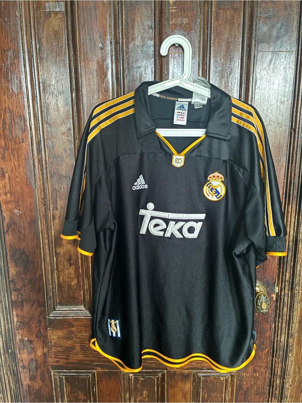 adidas Real Madrid Black and Gold Home Jersey